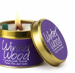 Mooch-andover New Arrivals Lily Flame Winter Wood Candle