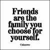 Mooch..... Greetings Cards Quotable Greetings Card - Friends Are The Family.....