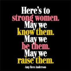 Mooch..... Greetings Cards Quotable Greetings Card - Here's To Strong Women.....