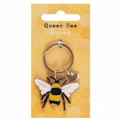 Mooch..... Enamel Queen Bee Keyring
