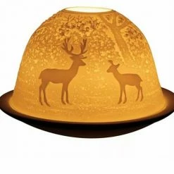 Mooch-andover Light-Glow Forest Deer Tealight Candle Holder