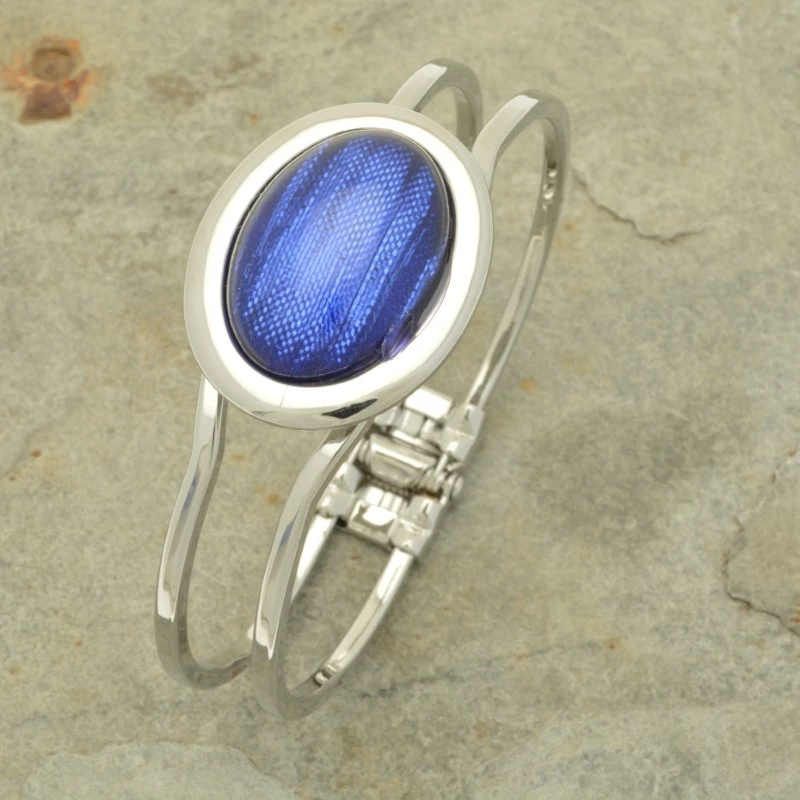 Flash Sale π₯ Mooch..... Miss Milly Hinged Bracelet Blue Metallic Resin Jewellery π 1 Mooch..... Miss Milly Hinged Bracelet Blue Metallic Resin Jewellery