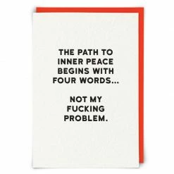 Mooch..... Greetings Card Holy Flaps Inner Peace Greetings Cards