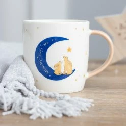 Mooch..... Mummy & Me Rabbits On Moon Mug