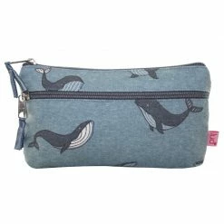 Mooch..... Lua Large 2 Zip Purse - Whales Handbags & Purses