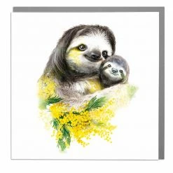 Mooch..... Lola Design Greetings Card - Sloth Greetings Cards