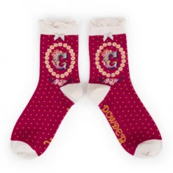 Mooch-andover Powder Monogram Socks C