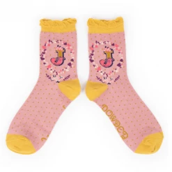 Mooch-andover Powder Monogram Socks J