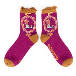 Mooch-andover Powder Monogram Socks L