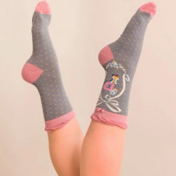 Mooch-andover Powder Monogram Socks P