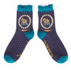 Mooch-andover Powder Monogram Socks R