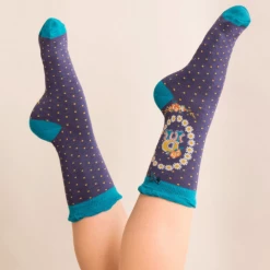 Mooch-andover Powder Monogram Socks R