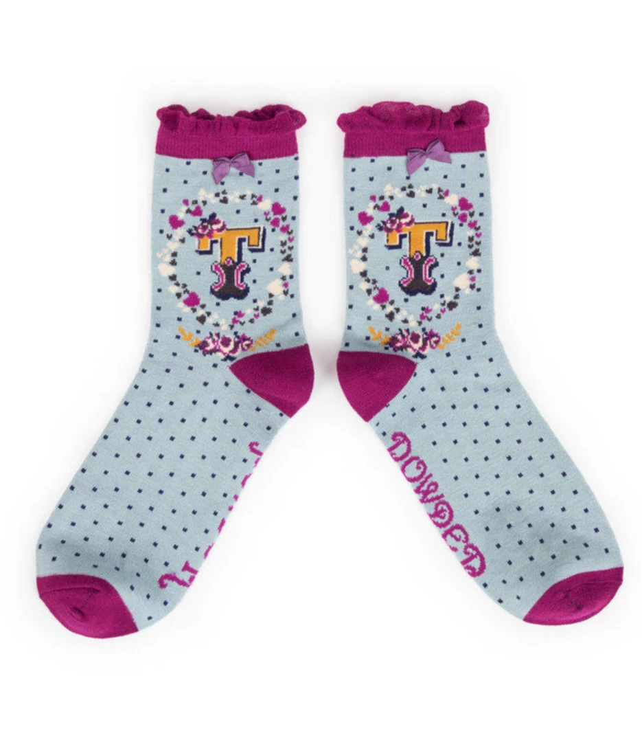 Cheapest β Mooch-andover Powder Monogram 𧦠Socks T Gifts For Teachers π 1 Mooch-andover Powder Monogram Socks T Gifts For Teachers