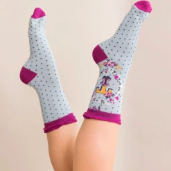 Mooch-andover Powder Monogram Socks T Gifts For Teachers