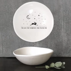 Mooch-andover East Of India Porcelain Wobbly Bowl - Medium "Brightest Star"