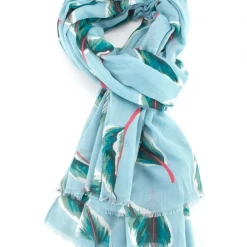 Mooch-andover Tropical Leaves Scarf - Blue