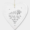 Mooch-andover East Of India Porcelain Hanging Heart - Best Friends Make The Good Times Better... East Of India Gifts