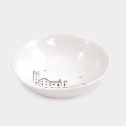 Mooch-andover East Of India Gifts East Of India Porcelain Wobbly Bowl - Medium "Good Friends, Great Adventures"