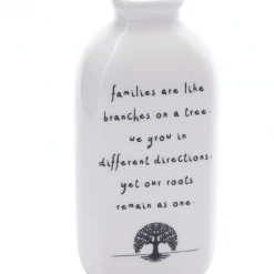 Mooch..... Ceramic Bud Bottle - "Families Are Like Branches On A Tree....." Home Furnishings And Gifts