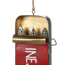 Mooch..... Nautical Gifts Shoeless Joe Tin Of Sardines Red