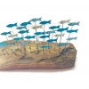 Mooch..... Nautical Gifts Shoeless Joe Seaside School Of Sardines On Driftwood