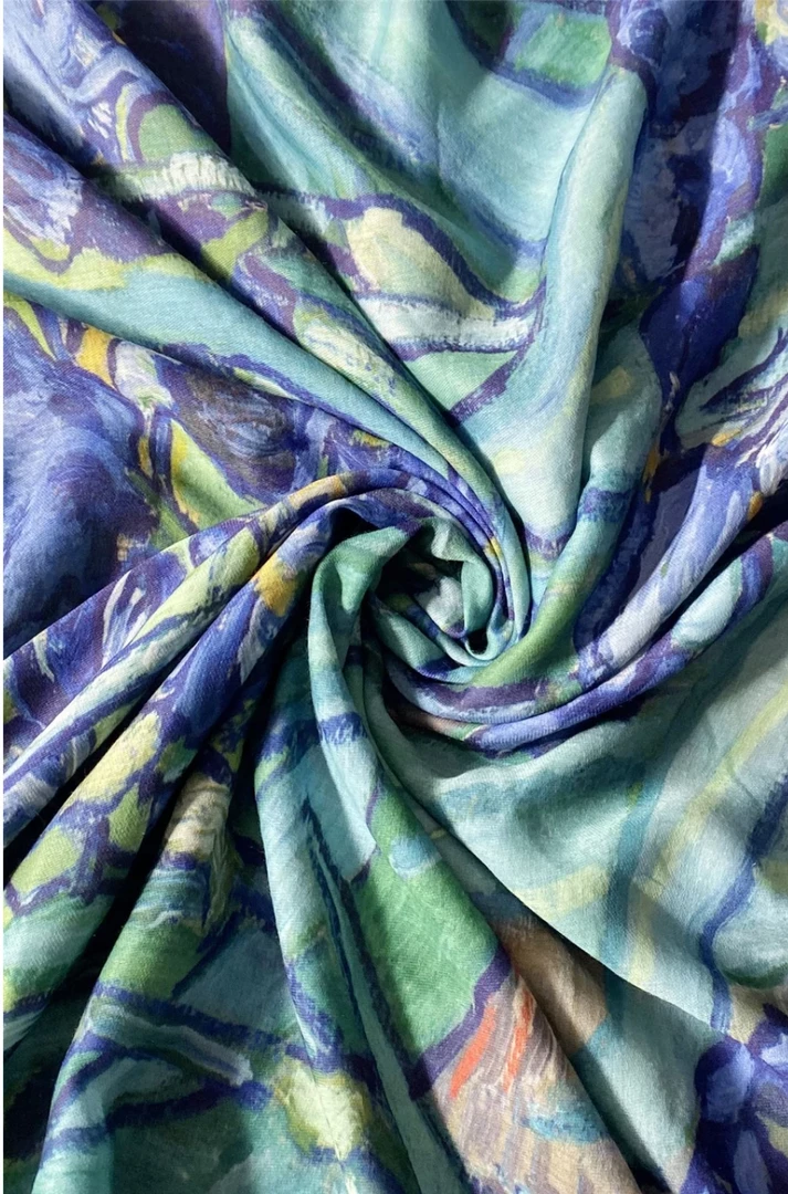 Budget β Mooch-andover Scarves, Gloves & Headbands Scarf - Van Gogh Irises Green π 2 Mooch-andover Scarves, Gloves & Headbands Scarf - Van Gogh Irises Green