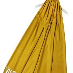 Mooch-andover Scarves, Gloves & Headbands Super Soft Plain Pashmina Tassel Scarf