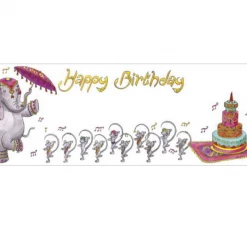 Mooch..... Sophie Turrel Folding Greetings Card - Bollywood Birthday CT298 Greetings Cards