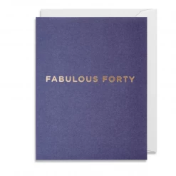 Mooch..... Greetings Card - Lagom Mini Card- Fabulous Forty