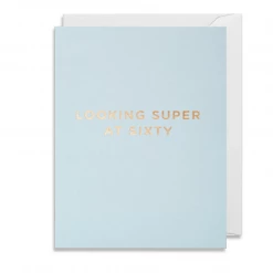 Mooch..... Greetings Cards Greetings Card - Lagom Mini Card- Looking Super At Sixty