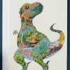 Mooch..... Daniel Mackie Tyrannosaurus Rex Greetings Card Greetings Cards