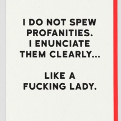 Mooch..... Greetings Card Holy Flaps ‘I Do Not Spew Profanities....." Greetings Cards