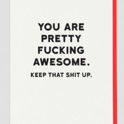 Mooch..... Greetings Cards Greetings Card Holy Flaps ‘You Are Pretty F*****g Awesome....."