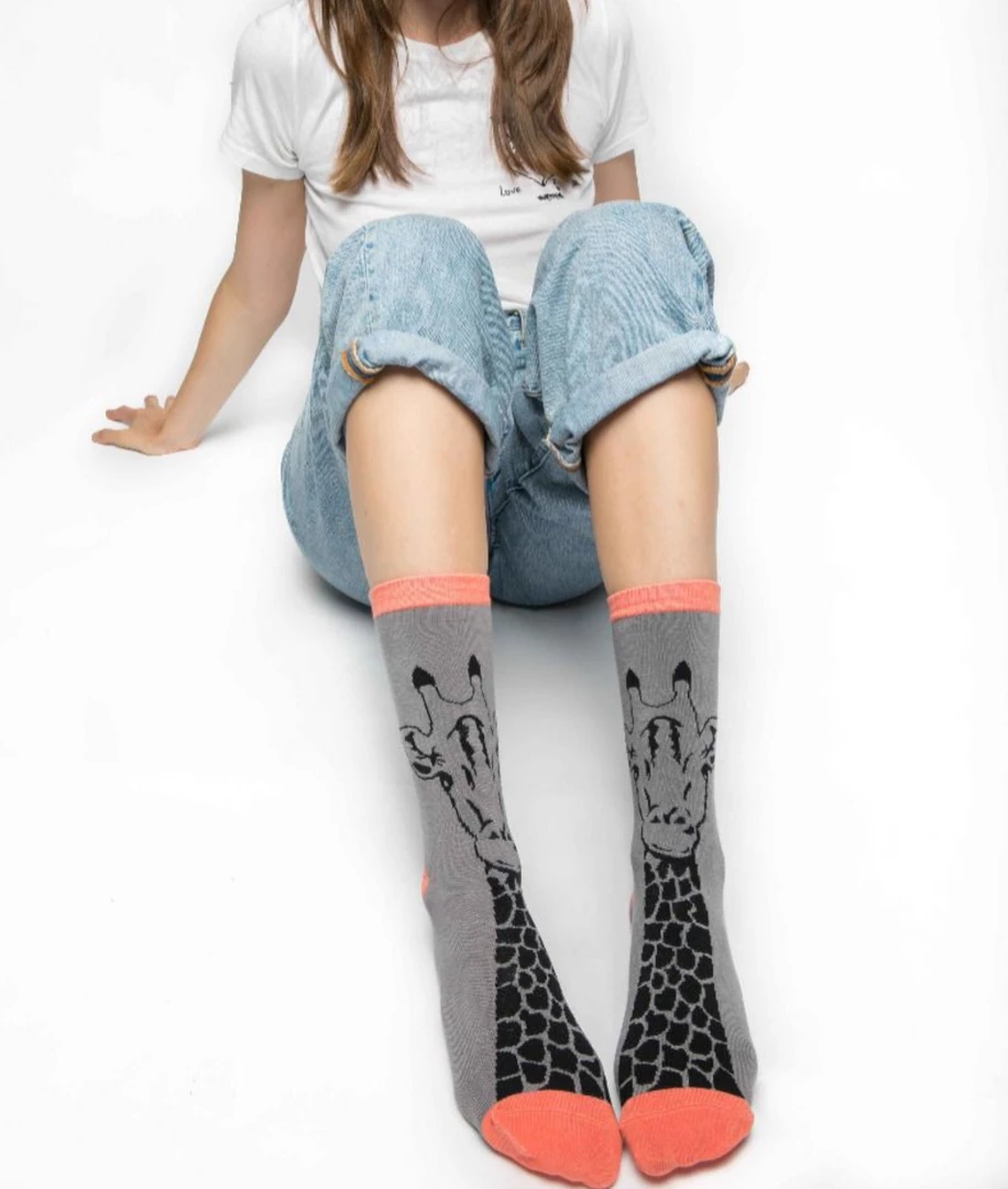Budget π Mooch-andover Miss Sparrow Bamboo Ladies 𧦠Socks - Giraffe Grey π 1 Mooch-andover Miss Sparrow Bamboo Ladies Socks - Giraffe Grey