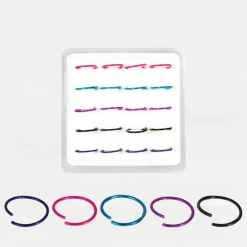 Mooch..... Jewellery Sterling Silver Nose Ring - Asstd Colours