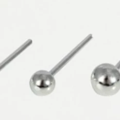 Mooch..... Sterling Silver Nose Stud - Plain Silver Ball