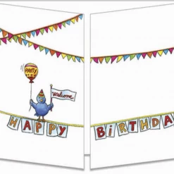 Mooch..... Sophie Turrel Folding Greetings Card - Happy Birthday Birdie CT307 Greetings Cards