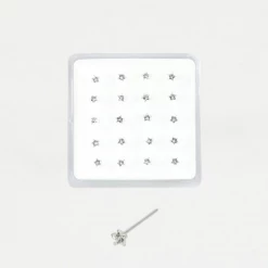 Mooch..... Sterling Silver Nose Stud With Star Gem Jewellery