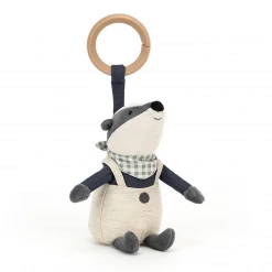 Mooch..... Jellycat Little Rambler Badger Rattle New Arrivals