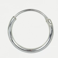 Mooch..... Silver Sleeper Hoop Earring - Plain