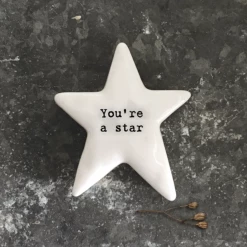 Mooch-andover East Of India Porcelain Star Token-You’re A Star Gifts For Teachers