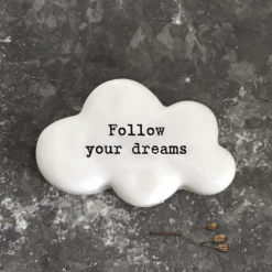 Mooch-andover East Of India Porcelain Cloud Token-Follow Your Dreams New Arrivals