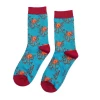 Mooch-andover Miss Sparrow Bamboo Ladies Socks - Octopus Turquoise
