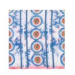 Mooch-andover Blue/Orange Sunflower Print Scarf