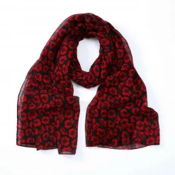 Mooch-andover Mini Poppy Print Scarf - Black