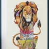 Mooch..... Greetings Cards Daniel Mackie Lion Greetings Card