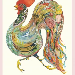 Mooch..... Daniel Mackie Running Rooster Greetings Card Greetings Cards
