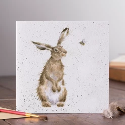 Mooch..... Greetings Card Wrendale Designs - The Hare And The Bee