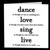 Mooch..... Greetings Cards Quotable Greetings Card - Dance......