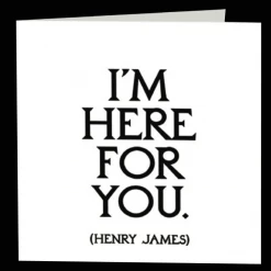 Mooch..... Quotable Greetings Card - I'm Here For You. Greetings Cards